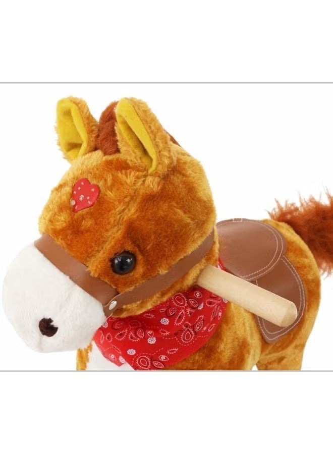 Musical Horse Ride-On Toy Durable Comfortable Rich Unique Detailed Design - Image 5